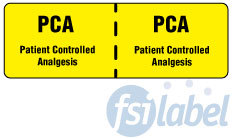 PCA Patient Controlled Analgesis Label