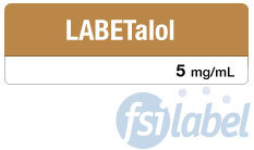 LABETalol 5 mg/mL Anesthesia Label