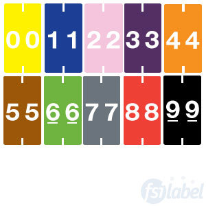 System 3300S Numeric Labels