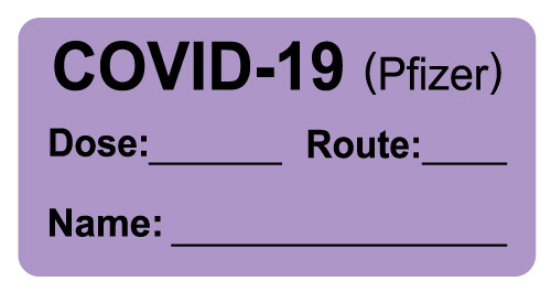 COVID-19 Vaccine Label (Pfizer)