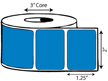 2" x 1.25" Thermal Transfer Label (Dark Blue)