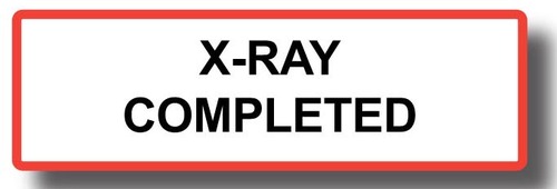 X-Ray Completed Label