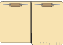 15 pt. Manila File Folders with Two Fasteners