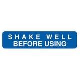 Shake Well Before Using Label