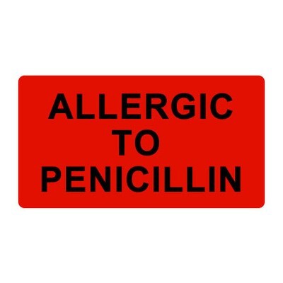 Allergic To Penicilliin
