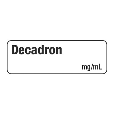 DECADRON mg/mL Anesthesia Label