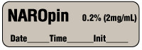 Naropin 0.2% 2mg/mL Anesthesia Label, Select Label Type: Pre-Cut