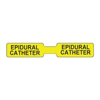 Epidural Catheter Label