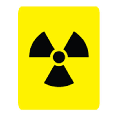 Radioactive Symbol Label