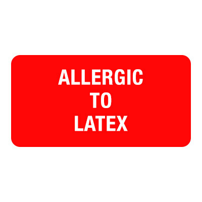 ALLERGIC TO LATEX