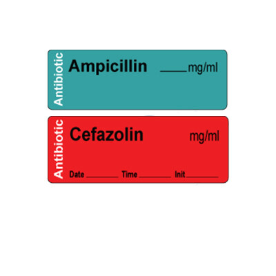 Antibiotic Syringe Labels