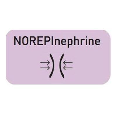 Norepinephrine Infusion Bag Label