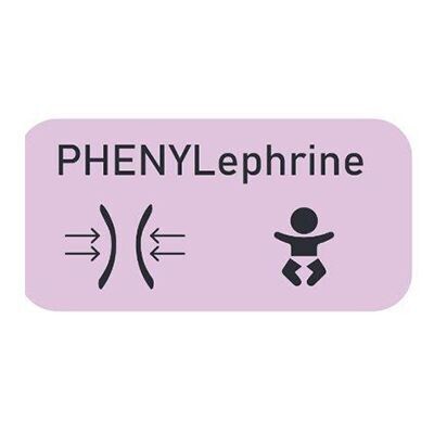 Phenylephrine Infusion Bag Label