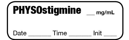 PHYSOSTIGMINE MG/ML - Date, Time, Init.
