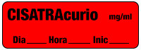 CISATRAcurio mg/ml - Date, Time, Init.