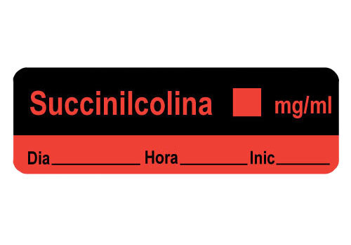 Succinilcolina mg/ml - Date, Time, Init.