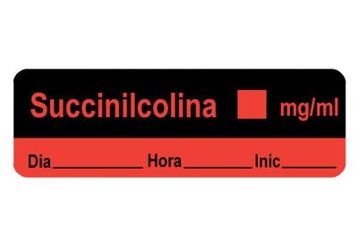 Succinilcolina mg/ml - Date, Time, Init.
