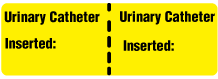 Urinary Catheter Inserted Label
