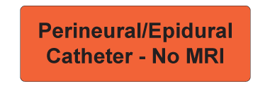 Perineural / Epidural Catheter - No MRI Label