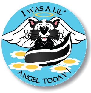 I was a LIL' Angel Today! Kiddie Stickers
