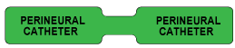 Perineural Catheter Label