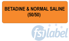 Betadine + Normal Saline (50/50)