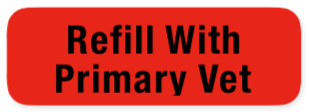Refill with Primary Vet Label