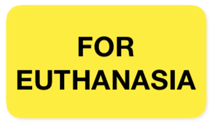 For Euthanasia Label