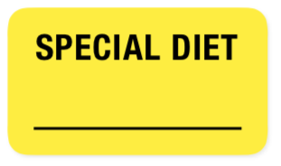 Special Diet ___ Label