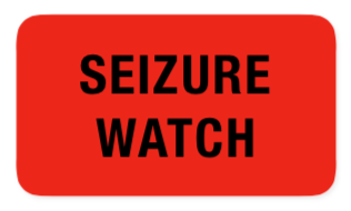 Seizure Watch Label