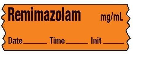 Remimazolam mg/mL - Date, Time, Init. Anesthesia Label