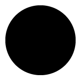 3/4" Black Permanent Dot