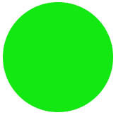 Large 1-1/4" Fluorescent Green Removeable Dot