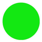 3/4" Fluorescent Green Removeable Dot