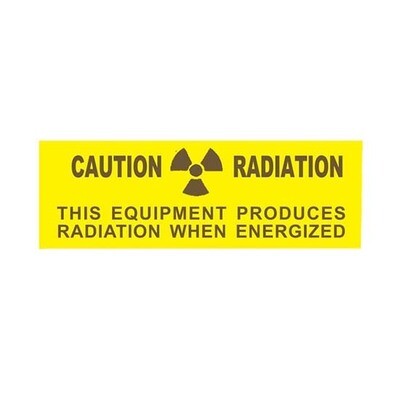 Caution Radioactive Material (1" x 3") Label