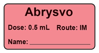 Abrysvo Dose: 0.5 mL/Route: IM 