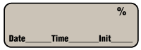 Blank (Gray) - Date, Time, Init. Anesthesia Label