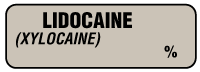 LIDOCAINE (XYLOCAINE) % Anesthesia Label