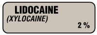 Lidocaine (Xylocaine) 2% Anesthesia Label