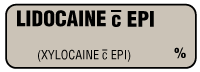 Lidocaine c EPI (XYLOCAINE c EPI) % Anesthesia Label