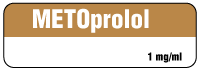 METOprolol 1 mg/mL Anesthesia Label