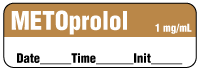 METOprolol 1 mg/mL - Date, Time, Init. Anesthesia Label