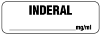 INDERAL mg/ml Anesthesia Label