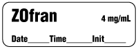 ZOfran 4 mg/mL - Date, Time, Init. Anesthesia Label