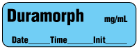 Duramorph mg/ml - Date, Time, Init. Anesthesia Label