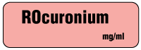 ROcuronium mg/ml Anesthesia Label