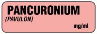 PANCURONIUM (PAVULON)  mg/ml Anesthesia Label
