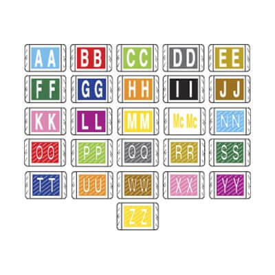 System 9200 Alphabetic Labels