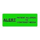 ALERT Patient Allergic to Contrast Media Label