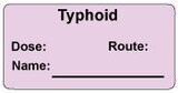 Typhoid Vaccine Label